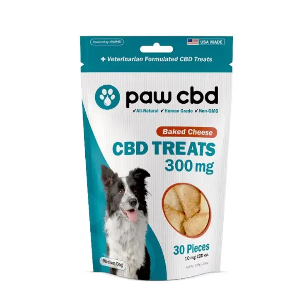 Paw CBD Baked Cheese CBD Treats (300 mg)
