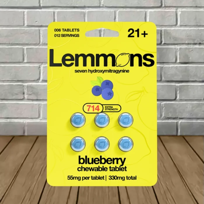 Lemmons Extra Strength 7-Hydroxy Chewable Tablet - Blueberry -- 6ct Blister Pack Lemmons Extra Strength 7-Hydroxy Chewable Tablet - Blueberry -- 6ct Blister Pack