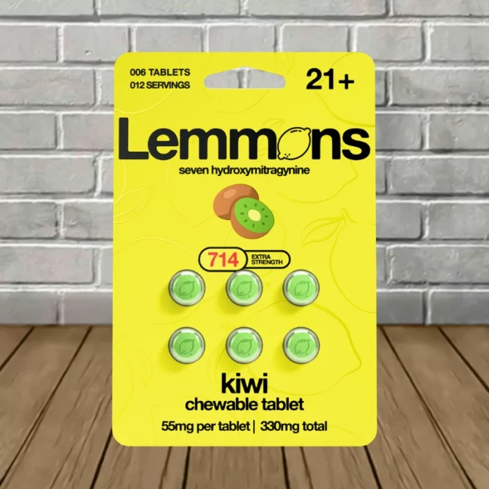 Lemmons Extra Strength 7-Hydroxy Chewable Tablet - Kiwi -- 6ct Blister Pack Lemmons Extra Strength 7-Hydroxy Chewable Tablet - Kiwi -- 6ct Blister Pack