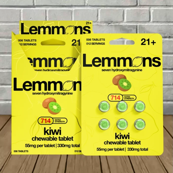 Lemmons Extra Strength 7-Hydroxy Chewable Tablet - Kiwi -- BULK CASE Lemmons Extra Strength 7-Hydroxy Chewable Tablet - Kiwi -- BULK CASE