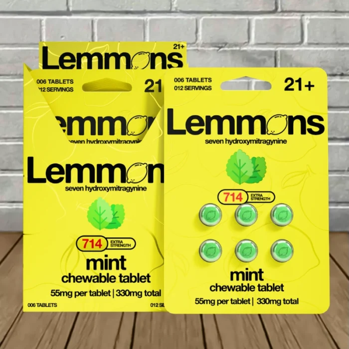 Lemmons Extra Strength 7-Hydroxy Chewable Tablet - Mint -- BULK CASE Lemmons Extra Strength 7-Hydroxy Chewable Tablet - Mint -- BULK CASE