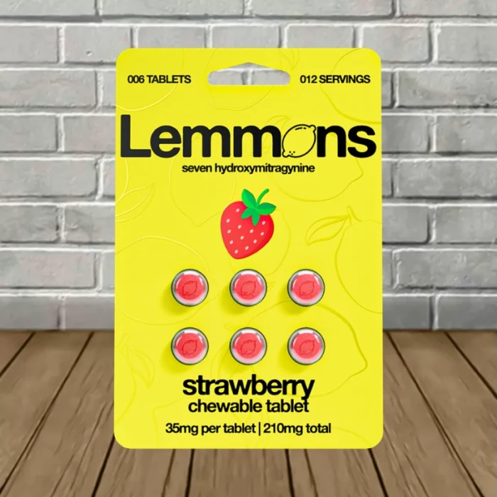 Lemmons Extra Strength 7-Hydroxy Chewable Tablet-Strawberry -- 6ct Blister Pack Lemmons Extra Strength 7-Hydroxy Chewable Tablet-Strawberry -- 6ct Blister Pack