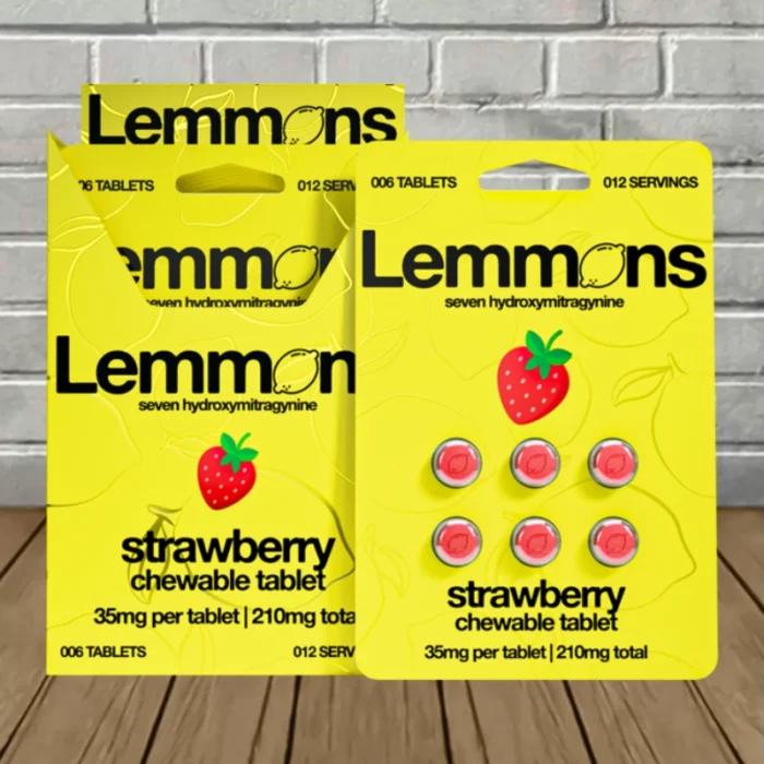 Lemmons Extra Strength 7-Hydroxy Chewable Tablet - Strawberry -- BULK CASE Lemmons Extra Strength 7-Hydroxy Chewable Tablet - Strawberry -- BULK CASE