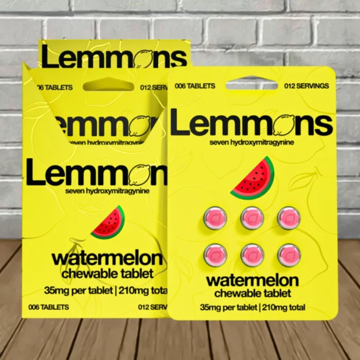 Lemmons Extra Strength 7-Hydroxy Chewable Tablet - Watermelon -- BULK CASE Lemmons Extra Strength 7-Hydroxy Chewable Tablet - Watermelon -- BULK CASE