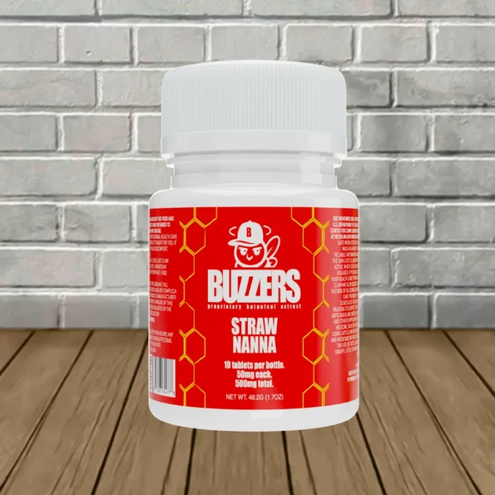 Buzzers Proprietary Botanical Extract 50mg - Strawnana Jar Buzzers Proprietary Botanical Extract 50mg - Strawnana Jar