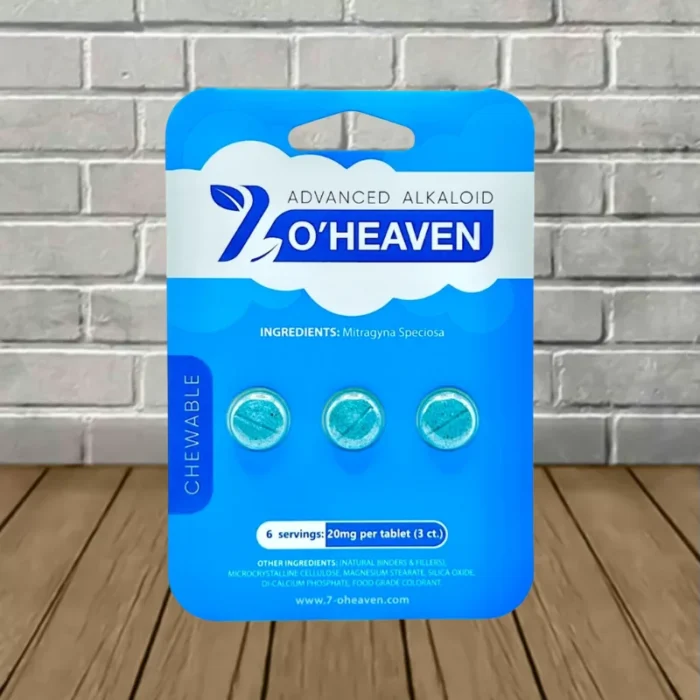 7 O'Heaven 7-hydroxymitragynine Kratom Extract Tablets 20mg | 3ct -- DISCONTINUED