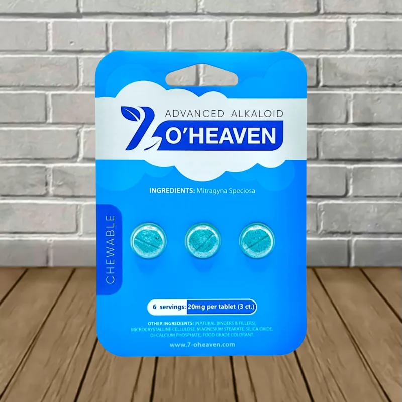 7 O'Heaven 7-hydroxymitragynine Kratom Extract Tablets 20mg | 3ct -- DISCONTINUED