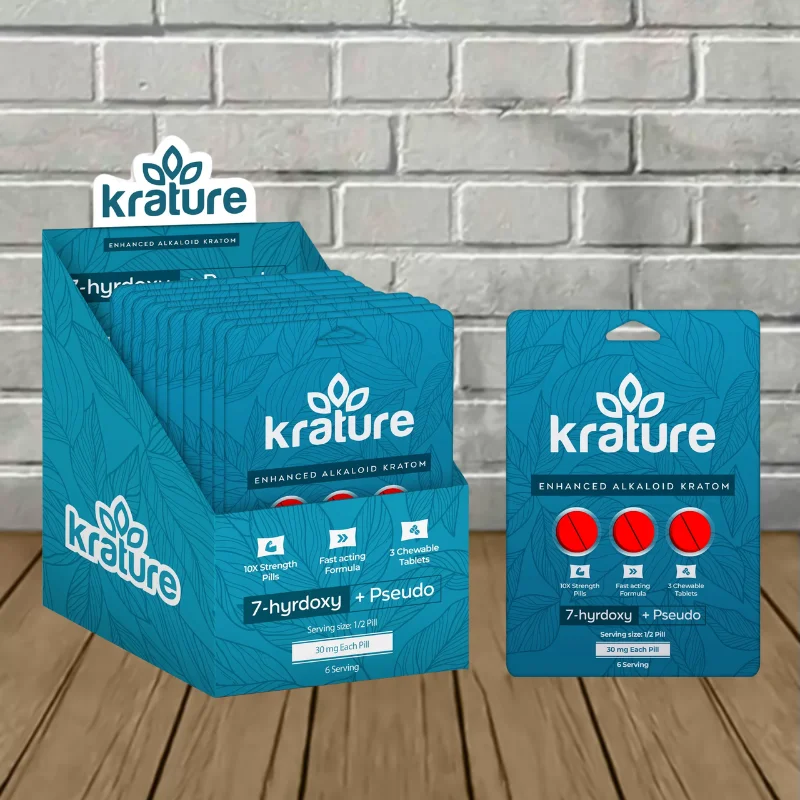 Krature 7-Hydroxy + Pseudo Tablets Bulk Case Deal -- DISCONTINUED
