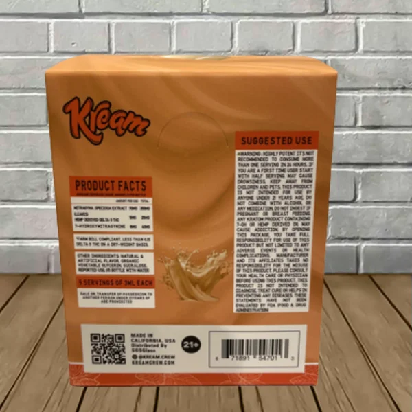 Kream-7OH-D9-Liquid-Extract-Shot-15ml-Full-Case-Supplement-Facts-Orange-Vanilla Kream-7OH-D9-Liquid-Extract-Shot-15ml-Full-Case-Supplement-Facts-Orange-Vanilla
