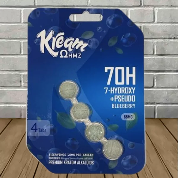Kream-7OH-Hydroxy-Pseudo-Extract-Tablets-4ct-Blueberry Kream-7OH-Hydroxy-Pseudo-Extract-Tablets-4ct-Blueberry