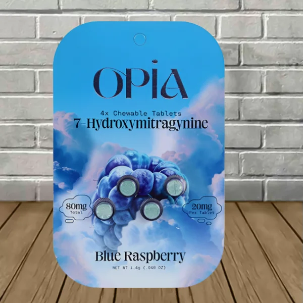 OPiA-7-Hydroxymitragynine-Chewable-Tablets-4ct-Blue-Raspberry