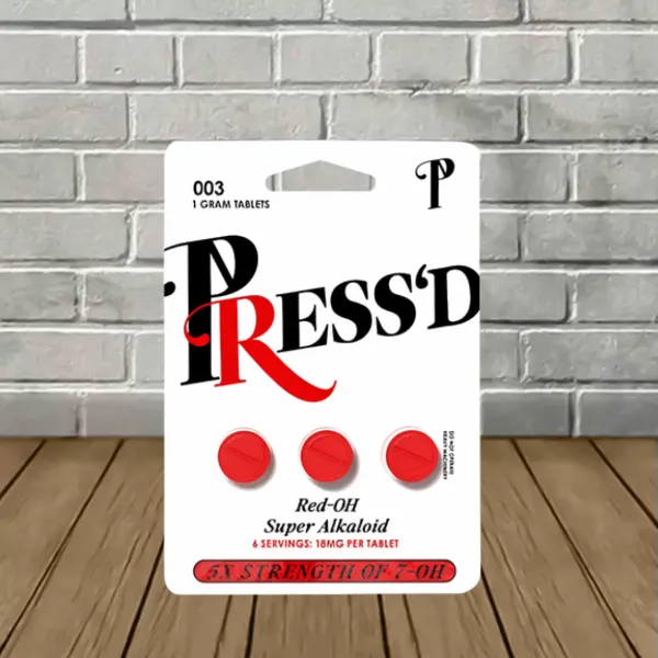 Press'd Red OH Super Alkaloid 5X 7OH Tablets 3ct -- DISCONTINUED