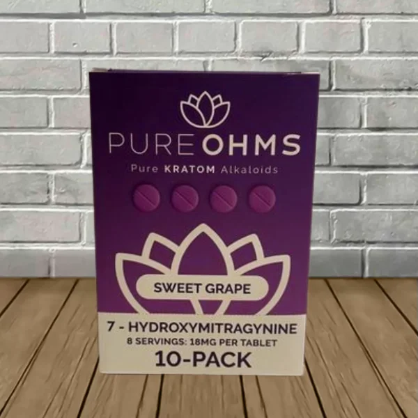 Pure-Ohms-7-Hydroxymitragynine-Tablets-Full-Case-10ct-Sweet-Grape Pure-Ohms-7-Hydroxymitragynine-Tablets-Full-Case-10ct-Sweet-Grape