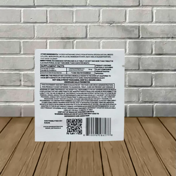 Rave-7-Hydroxy-Hawaiian-Punch-Chewable-Extract-Tablets-2ct-Sachet-20mg-Supplement-Facts Rave-7-Hydroxy-Hawaiian-Punch-Chewable-Extract-Tablets-2ct-Sachet-20mg-Supplement-Facts