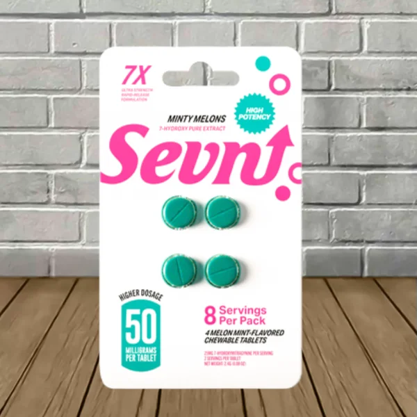 Sevn-Ultra-Strength-7-Hydroxy-Chewable-Extract-Tablets-4ct-Minty-Melons-Melon-Mint Sevn-Ultra-Strength-7-Hydroxy-Chewable-Extract-Tablets-4ct-Minty-Melons-Melon-Mint