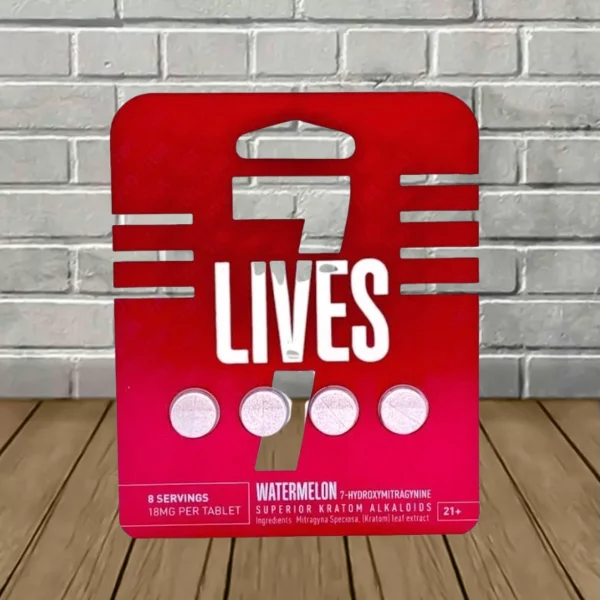 7-Lives-7-Hydroxymitragynine-Extract-Tablets-4ct-Watermelon 7 Lives 7-Hydroxymitragynine Extract Tablets 4ct Watermelon