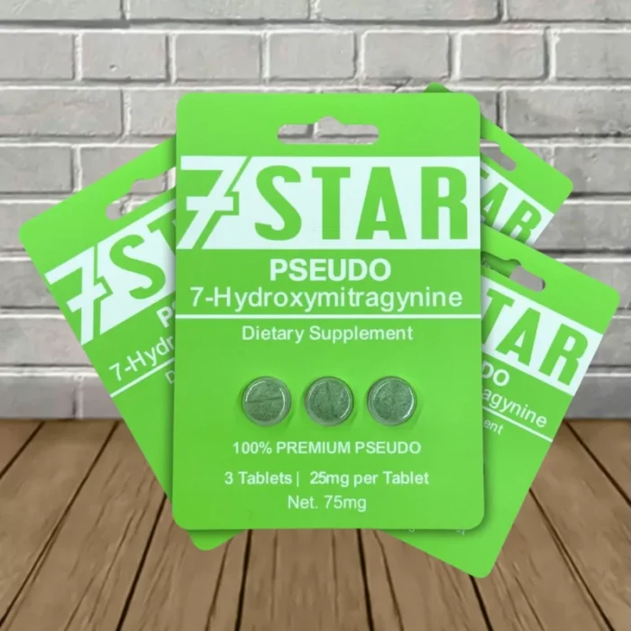7Star-Pseudo-7OH-3ct-Tablets 7 Star Pseudo + 7-Hydroxymitragynine Extract Tablets 3ct