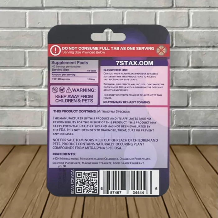7Stax-7-hydroxymitragynine-and-Mitragynine-Tablets-100mg-Triple-Berry-5ct-supplement-facts 7Stax-7-hydroxymitragynine-and-Mitragynine-Tablets-100mg-Triple-Berry-5ct-supplement-facts