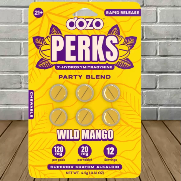 Dozo PERKS 7-Hydroxymitragynine Tablets 6ct Wild Mango (Party Blend)