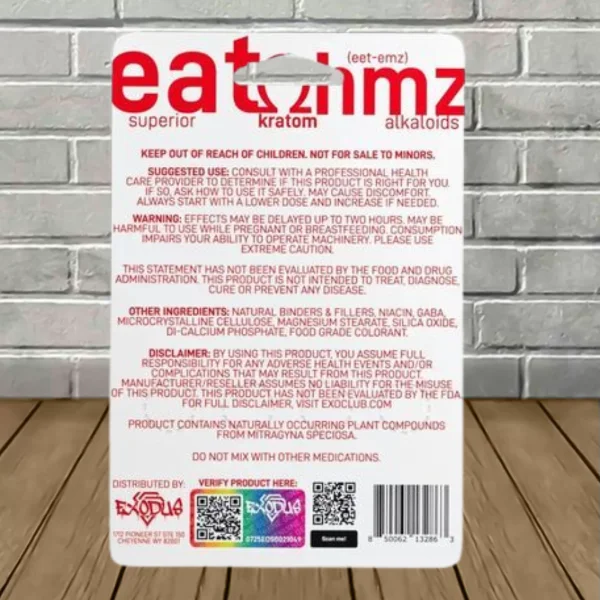 Eat Ohmz Red-OH + 11-OH + 7-OH Extract Tablets 4ct Supplement Facts