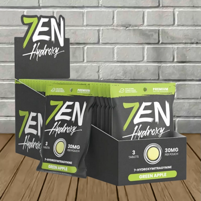 7EN 7-Hydroxy Tablets 30mg - Green Apple -- BULK CASE