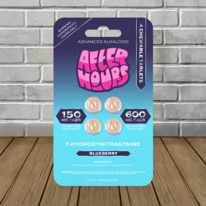 After Hours 7-Hydroxy Tablets 600mg - Blueberry -- 4ct Blister Pack After Hours 7-Hydroxy Tablets 600mg - Blueberry -- 4ct Blister Pack