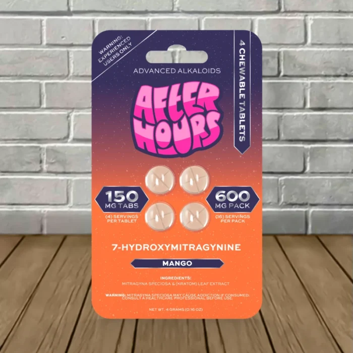 After Hours 7-Hydroxy Tablets 600mg - Mango --- 4ct Blister Pack After Hours 7-Hydroxy Tablets 600mg - Mango --- 4ct Blister Pack