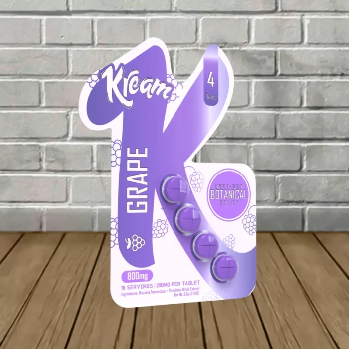 Kream NextGen Botanical Relief 800mg - Grape -- 4ct Blister Pack Kream NextGen Botanical Relief 800mg - Grape -- 4ct Blister Pack
