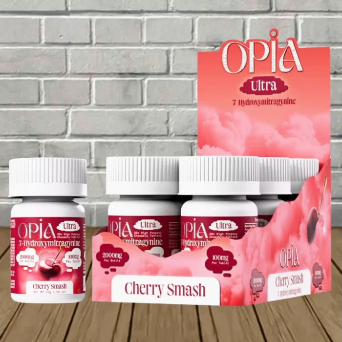 OPIA Ultra 7-OH High Potency Tablets 2000mg - Cherry Smash -- 20ct x 6 = 120 Tablets BULK CASE OPIA Ultra 7-OH High Potency Tablets 2000mg - Cherry Smash -- 20ct x 6 = 120 Tablets BULK CASE