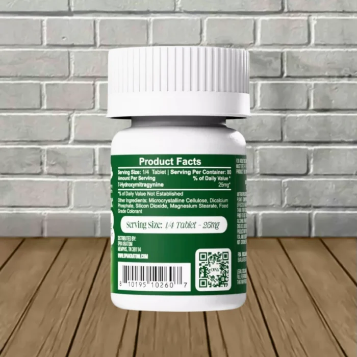 OPIA Ultra 7-OH High Potency Tablets 2000mg - Watermelon Blast -- 20ct Single Bottle - back OPIA Ultra 7-OH High Potency Tablets 2000mg - Watermelon Blast -- 20ct Single Bottle - back
