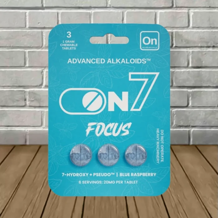 On7 7-Hydroxy Blend Tablets 20mg - Focus -- 3ct Blister Pack On7 7-Hydroxy Blend Tablets 20mg - Focus -- 3ct Blister Pack