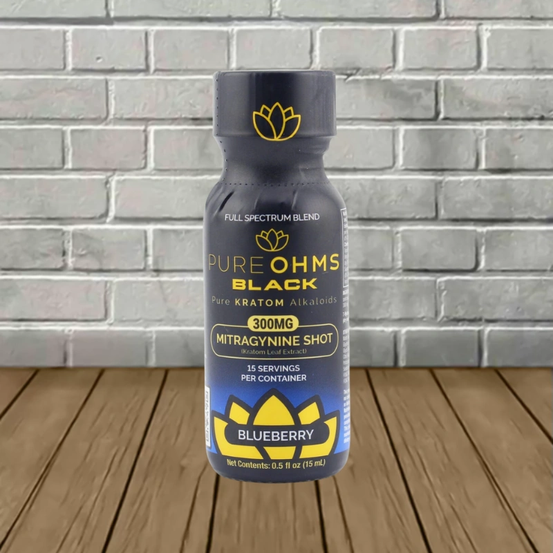 Pure Ohms Black MIT Full Spectrum Blent 300mg – Blueberry — Single Shot Pure Ohms Black MIT Full Spectrum Blent 300mg - Blueberry -- Single Shot
