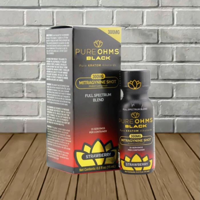 Pure Ohms Black MIT Full Spectrum Blent 300mg - Strawberry -- Single Shot (1) Pure Ohms Black MIT Full Spectrum Blent 300mg - Strawberry -- Single Shot (1)