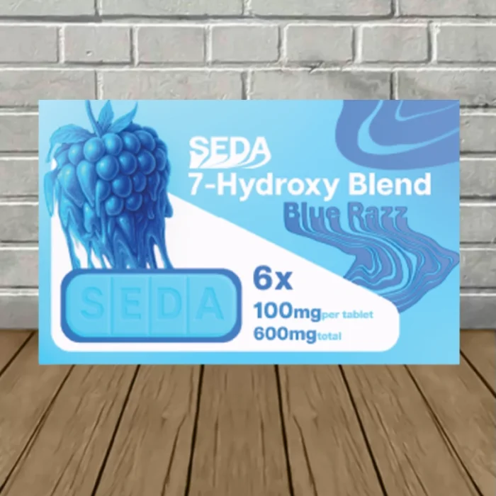 Seda 7-hydroxymitragynine Chewable Tablet 100mg - Blue Razz -- 6ct Blister Pack Seda 7-hydroxymitragynine Chewable Tablet 100mg - Blue Razz -- 6ct Blister Pack