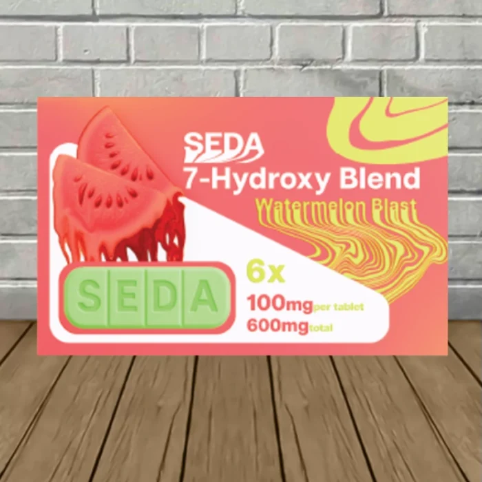 Seda 7-hydroxymitragynine Chewable Tablet 100mg - Watermelon -- 6ct Blister Pack Seda 7-hydroxymitragynine Chewable Tablet 100mg - Watermelon -- 6ct Blister Pack