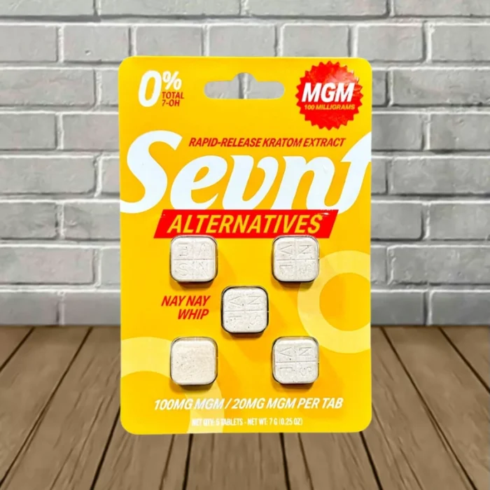 Sevn MGM Alternatives Rapid Release Kratom 20mg 5ct - Nay Nay Whip - 5ct Single Blister Pack Sevn MGM Alternatives Rapid Release Kratom 20mg 5ct - Nay Nay Whip - 5ct Single Blister Pack