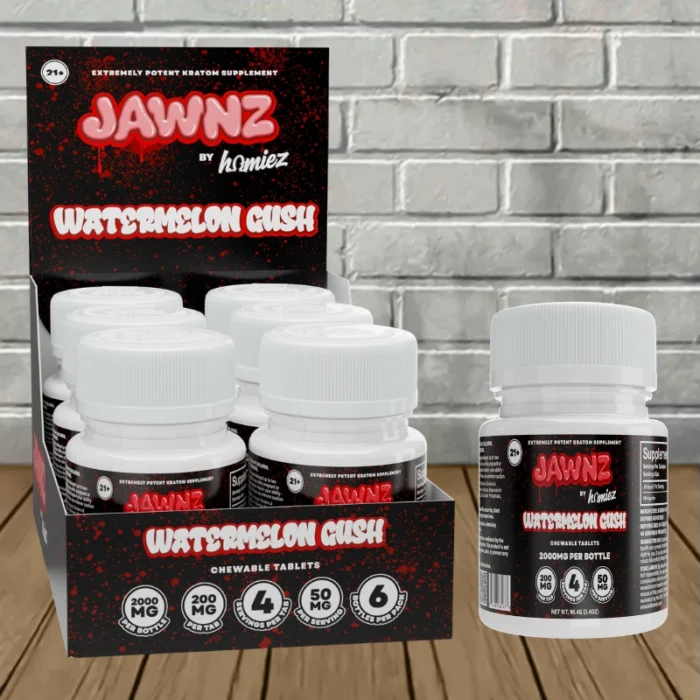 Jawnz by Homiez - Watermelon Gush -- 10ct x 6 = 60 Tablets BULK CASE Jawnz by Homiez - Watermelon Gush -- 10ct x 6 = 60 Tablets BULK CASE