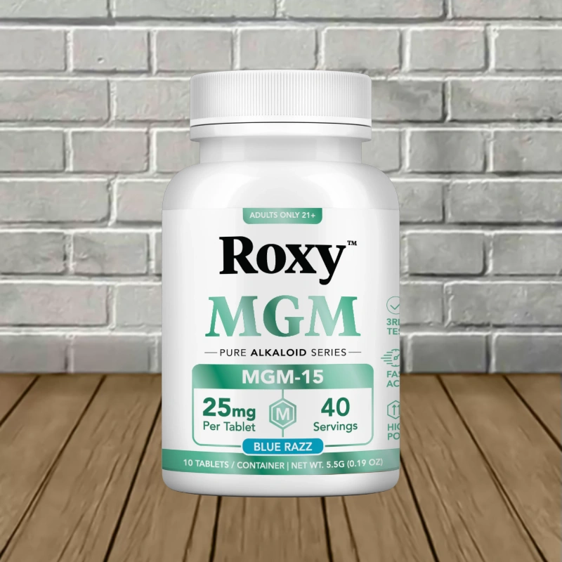 Roxy MGM-15 Pure Alkaloid Series Tablet 25mg - 10ct-Blue Razz -- 10ct Single Jar
