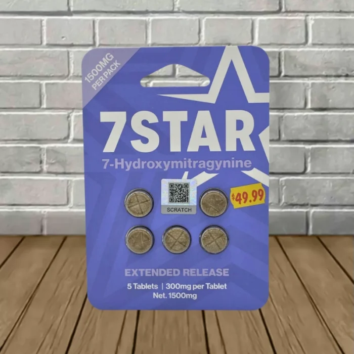 7Star Extended Release Hydroxy Tablets 1500mg - Purple -- 5ct Blister Pack