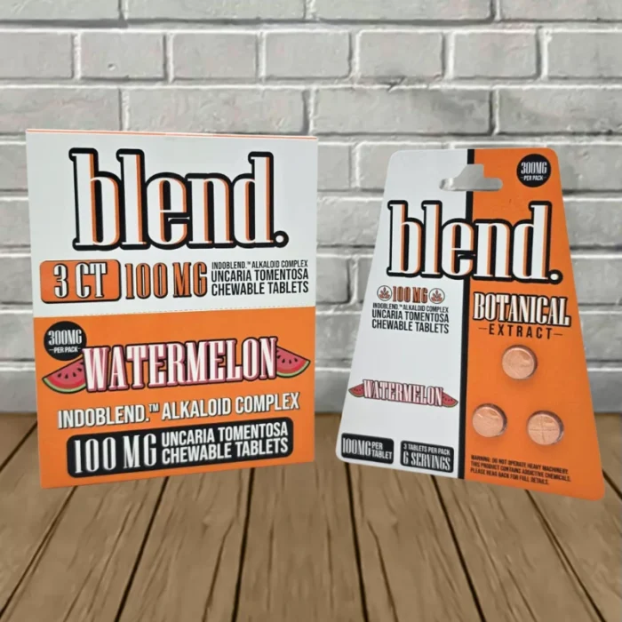 Blend Cat's Claw Botanicial Extract 300mg - Watermelon -- 3ct x 5 = 15 Tablets BULK CASE Blend Cat's Claw Botanicial Extract 300mg - Watermelon -- 3ct x 5 = 15 Tablets BULK CASE