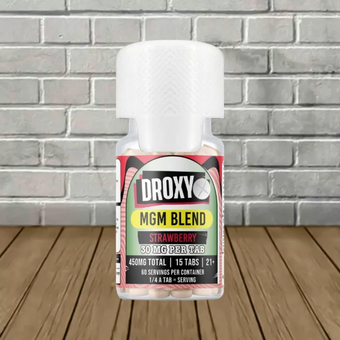 Droxy 7-Hydroxy MGM-15 Blend Tablets 450mg-Strawberry -- 15ct Jar Droxy 7-Hydroxy MGM-15 Blend Tablets 450mg-Strawberry -- 15ct Jar