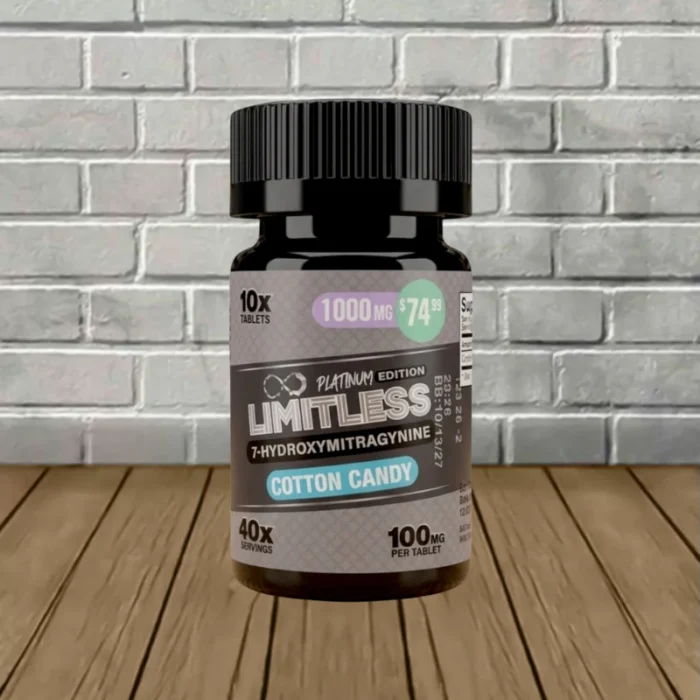 Limitless Platinum Edition 7-Hydroxy 1000mg-Cotton Candy -- 10ct Jar Limitless Platinum Edition 7-Hydroxy 1000mg-Cotton Candy -- 10ct Jar