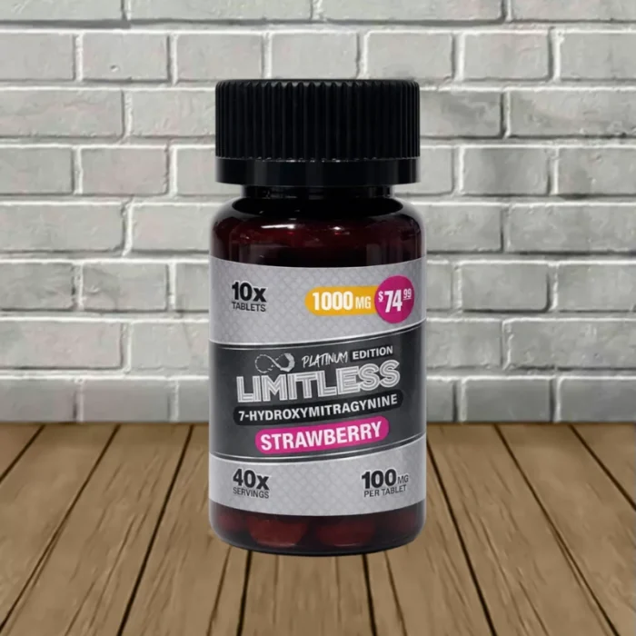 Limitless Platinum Edition 7-Hydroxy 1000mg-Strawberry -- 10ct Jar Limitless Platinum Edition 7-Hydroxy 1000mg-Strawberry -- 10ct Jar