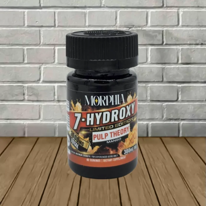 Morphia Limited Edition 7-Hydroxy Tablets 3000mg-Pulp Theory -- Mango -- 10ct Jar Morphia Limited Edition 7-Hydroxy Tablets 3000mg-Pulp Theory -- Mango -- 10ct Jar
